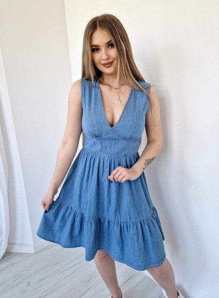 Denim dress 96526 blue