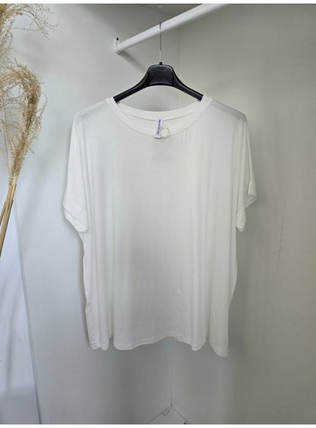 T-shirt wiskoza 6019 biały