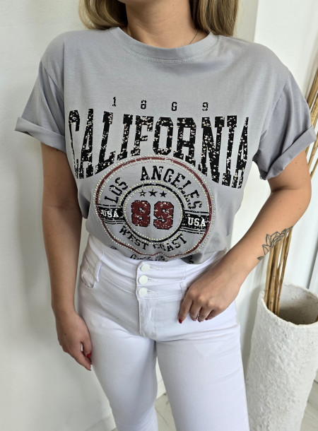 T-shirt California S256 szary